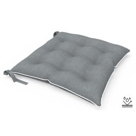 DKD Home Decor Cojin para Silla de Terraza y Jardin, Poliester, Gris Claro y Blanco, Repelente al Agua, 40x40x5 cm Precio: 13.78999974. SKU: B16GS2QNMD