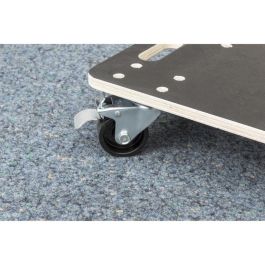 Meister Carro de manipulación con ruedas, plataforma 590 x 290 mm, carga máxima 400 kg