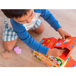 Goula 53470 My First Farm - Granja de Construcción con 5 Animales para Bebés +12 Meses