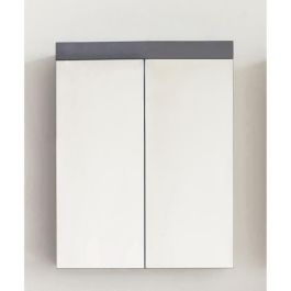 Mueble de baño - TRENDTEAM - Amanda - 2 puertas espejo - Gris - 60x17x77cm Precio: 110.78999943. SKU: B1BGKSS86A