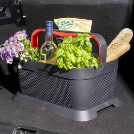Rati V01763 Cesta de la Compra Antideslizante para Maletero de Coche, Fácil Instalación, de Plástico Reciclado, Color Rojo Rati V01763 Cesta de la Compra Antideslizante para Maletero de Coche, Fácil Instalación, de Plástico Reciclado, Color Rojo