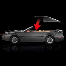 Playmobil 70924 Knight Rider - El Coche Fantástico K.I.T.T. con luz, sonido y 3 figuras: Michael, Devon, Bonnie