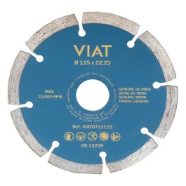 Viat Viat0711115 Disco Diamantado Segmentado para Corte General Obra en Seco Ø115x2,0x22,23mm para Amoladora Angular Precio: 7.49999987. SKU: B1KEXBXEA5
