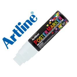 Artline Rotulador Poster Marker EPP-20 Punta Rectangular 20 mm Color Blanco para Carteleria Precio: 13.6004. SKU: B1C5LNBGFX