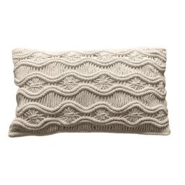 DKD Home Decor India 24 Cojín Boho 30 x 50 cm Algodón con Macramé Hecho a Mano (2 Unidades) Precio: 32.79000054. SKU: B1HAQY7BKR