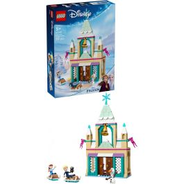 LEGO 43265 Castillo Helado de Arendelle Disney Frozen, con Elsa, Anna, Olaf y 2 trineos. Juguete de Construcción con puertas que se abren y alcoba.