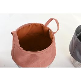 DKD Home Decor Cesto de Ropa Basicos Poliéster Gris Burdeos 28x30x28 cm (Pack de 3 Unidades) DKD Home Decor Cesto de Ropa Basicos Poliéster Gris Burdeos 28x30x28 cm (Pack de 3 Unidades)
