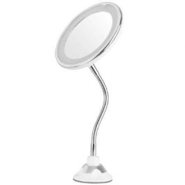 Orbegozo ESP 1020 Espejo Cosmético con Luz LED, Aumento 10X, Brazo Extensible y Ventosa Ajustable Ø17cm Orbegozo ESP 1020 Espejo Cosmético con Luz LED, Aumento 10X, Brazo Extensible y Ventosa Ajustable Ø17cm