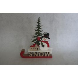 DKD Home Decor Decoración Navidad Tradicional Trineo MDF Rojo Verde Blanco 6 Unidades 19x15.5x2cm Precio: 8.50872. SKU: B1A6A6KCQV