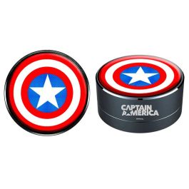 ERT GROUP Altavoz Portátil Inalambrico Capitán América Marvel con Micrófono y Lector MP3, Diseño Compacto, Batería 300 mAh, Radio FM, Carcasa Aluminio, Luz LED Precio: 18.79000046. SKU: B1C9TTXCD6