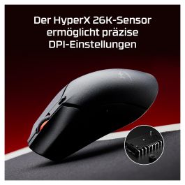 HyperX 7D388AA Ratón Gaming Inalámbrico Pulsefire Haste 2 Mini Ultraligero Compacto Negro