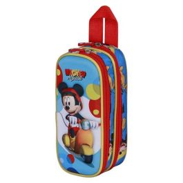 Karactermania Estuche Doble 3D Mickey Mouse Scooter Azul 22 x8 x9,5 cm