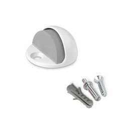 Inofix Tope de Puerta Metálico Blanco con Tornillo Fijación Zamac 26x45x45mm Precio: 5.50000055. SKU: S7905142