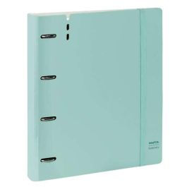 Carpeta Con Recambio Safta Din A4 Cuadro 5 mm Polipropileno Foam 4 Anillas 35 mm Azul Claro Carpeta Con Recambio Safta Din A4 Cuadro 5 mm Polipropileno Foam 4 Anillas 35 mm Azul Claro