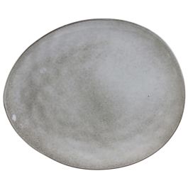 Home Deco Factory Plato Gres Arena 27,5 cm Colección Natural, Plato Irregular en Forma de Piedra