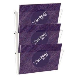 Portadocumentos Mural A4 Horizontal 3 Compartimentos Cristal Precio: 27.50000033. SKU: B1396ABQTB