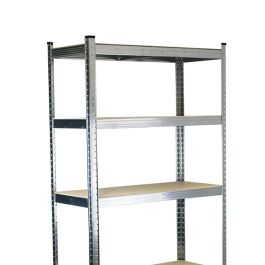 Estantería Ferrestock 875 Kg 90 x 40 x 180 cm Gris Madera Acero Galvanizado Madera MDF 5 Estantes