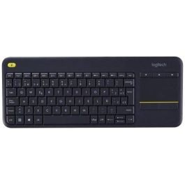 Logitech K400 Plus Teclado Inalámbrico con Touchpad, Alcance de 10m, Pilas de 18 Meses