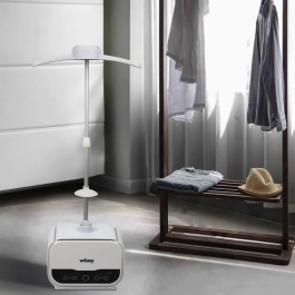 Hkoenig Maniquí de planchado Magic Pressing 1200 W con funda para pantalón Blanco