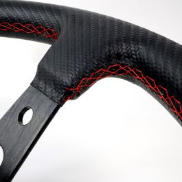 Occ Motorsport OCCVOL011 Volante Desplazado Track Vinilo Carbon Look Brazos Aluminio Negro 350mm Antideslizante Universal Racing Occ Motorsport OCCVOL011 Volante Desplazado Track Vinilo Carbon Look Brazos Aluminio Negro 350mm Antideslizante Universal Racing