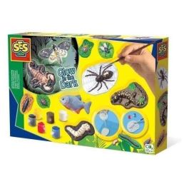SES Creative Kit Moldeado y Pintura Animales de Miedo - Molde en Relieve Grande, 5 Colores de Pintura, Luminiscente, Pincel, Brillo, Yeso para Niños +5 años SES Creative Kit Moldeado y Pintura Animales de Miedo - Molde en Relieve Grande, 5 Colores de Pintura, Luminiscente, Pincel, Brillo, Yeso para Niños +5 años