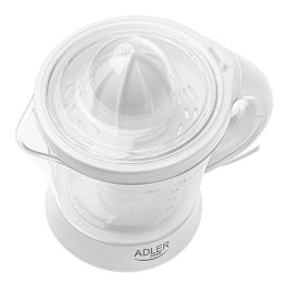 Adler AD 4014 Exprimidor Eléctrico Blanco 1L, 60W con 2 Conos, Giro Izquierda/Derecha y Regulador de Pulpa