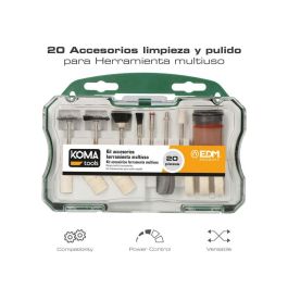 Koma Tools Set 20 Piezas Accesorios Mini Herramienta Multiusos Rotativa 08709 para Cortar, Lijar, Grabar, Pulir y Más Precio: 6.59000001. SKU: S7903522