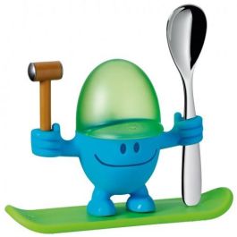 WMF 0616687620 McEgg Eierbecher con Cuchara, Plástico, Cromargan H 11cm, Azul Precio: 32.58999964. SKU: B18N6D5466