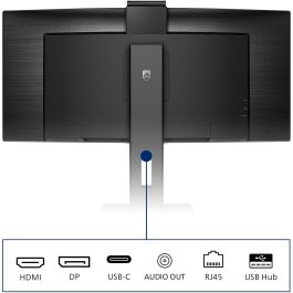 Philips 346P1CRH Monitor 34 Pulgadas VA Curvo 1500R 3440x1440 100Hz 4ms USB-C HDMI DP