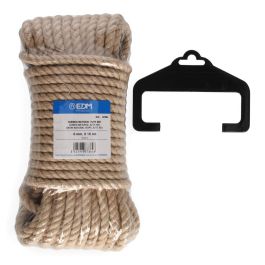 Edm Cuerda de yute natural 3 cabos, 8 mm x 15 m Edm Cuerda de yute natural 3 cabos, 8 mm x 15 m