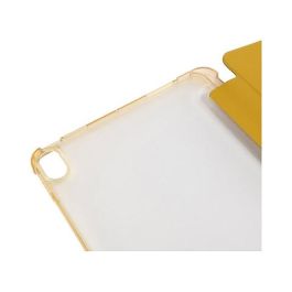 Tucano Funda Folio Satin para iPad Air 11 M2 (2024), 27.9 cm (11 Pulgadas), TPU, Amarillo Senfgelb, Modo Espera, Resistente a Golpes, Portaboligrafo, Modelo IPDA11M2ST-DY