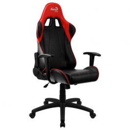 SILLA GAMER AEROCOOL AC100 AIR RED - MARCO DE METAL - RESPALDO AJUSTABLE - TECNOLOGÍA AIR - PISTON GAS CLASE 3 - HASTA 150KG