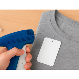 Q-connect Navetes para pistola 20 mm Caja de 5000 unidades Consumible para etiquetadoras textiles