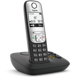 Gigaset A690A Teléfono DECT/analógico con Contestador Automático, Terminal Inalámbrico, Altavoz, 100 Contactos, Negro