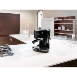 De'Longhi ECO 311.BK Máquina Café Espresso Icona Classic 15 bar 1100W Depósito 1.4L Caldera Inox Negro