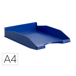 Archivo 2000 Bandeja Apilable 3 Posiciones Fondo Liso Formato Din A4 Y Folio 345x255x60 mm Azul Precio: 1.5900005. SKU: BIX742AZ