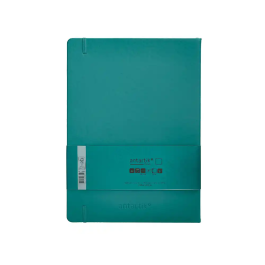 Antartik Cuaderno Tapa Dura A4 Hojas Lisas Verde Aguamarina 100 Hojas 80gr FSC