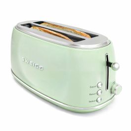 Sweiss GRV7 Tostadora Vintage Verde 1500W 2 Ranuras