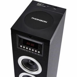 Thomson DS120CD - Torre de Altavoces Multimedia con Reproductor CD, 60W, Bluetooth, USB, Radio FM y Pantalla LED Negro