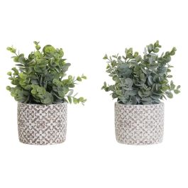 Planta Decorativa DKD Home Decor Jarrón Verde Resina PE (10,5 x 10,5 x 24 cm) (2 Unidades) Precio: 38.50000022. SKU: B1CAMY29CL