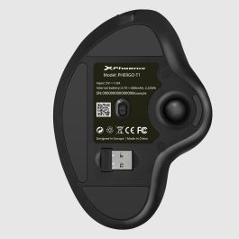 Phoenix technologies Ratón Inalámbrico Ergo 1 Ergonomico, Bluetooth, 800/1200/1600/2400 DPI, Batería Recargable