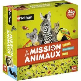 Nathan Mission Animals - Juego de mesa de observación, velocidad y desafíos con 250 animales de fotos reales para niños 5+ años Precio: 38.50000022. SKU: S7124274