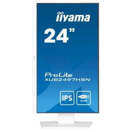 iiyama ProLite XUB2497HSN-W2 Pantalla para PC 24" Full HD IPS LED USB-C Dock RJ45 Blanco