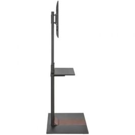 Aisens FT86TSE-401 Soporte de Suelo Inclinable/Giratorio para TV 37-86" hasta 50kg con Bandeja DVD Negro-Marrón