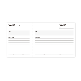 Liderpapel Talonario Vales Tres en Folio 104 Original