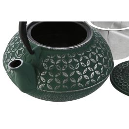 Tetera Oriental DKD Home Decor Verde Negro 16 x 16 x 18 cm