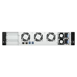 QNAP TS-855eU-RP-8G NAS Rackmount 8 Bahías Intel Atom C5125 8GB RAM 2x2.5GbE 2xM.2 2xPCIe Gen3 1x250W PSU