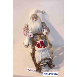 DKD Home Decor Figura Navidad Alpina Gris Poliéster y Madera 22 x 48 x 42 cm Precio: 29.58999945. SKU: B166RFX7HL
