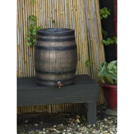 Colector de agua en forma de barril - NATURE - PE rotomoldeado - 50 litros - Accesorios incluidos Colector de agua en forma de barril - NATURE - PE rotomoldeado - 50 litros - Accesorios incluidos