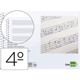 Bloc Musica Liderpapel Pentagrama 3 mm Cuarto 20 Hojas 100 gr-M2 Precio: 1.0295999168. SKU: B1D4A577PN